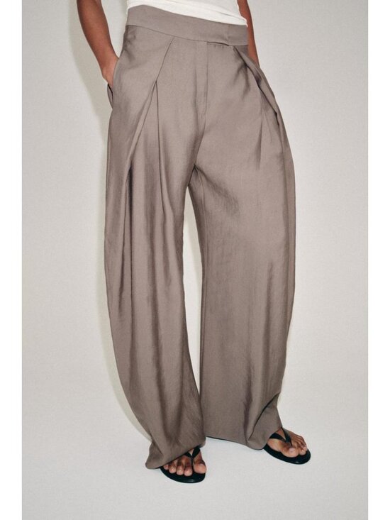 Zara Pants - ZARA ZW COLLECTION PLEATED WIDE LEG PANTS